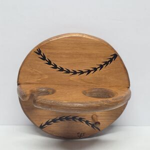 Vintage Baseball Hall of Fame Wooden Display For Bat Ball Hat Cap Or Glove